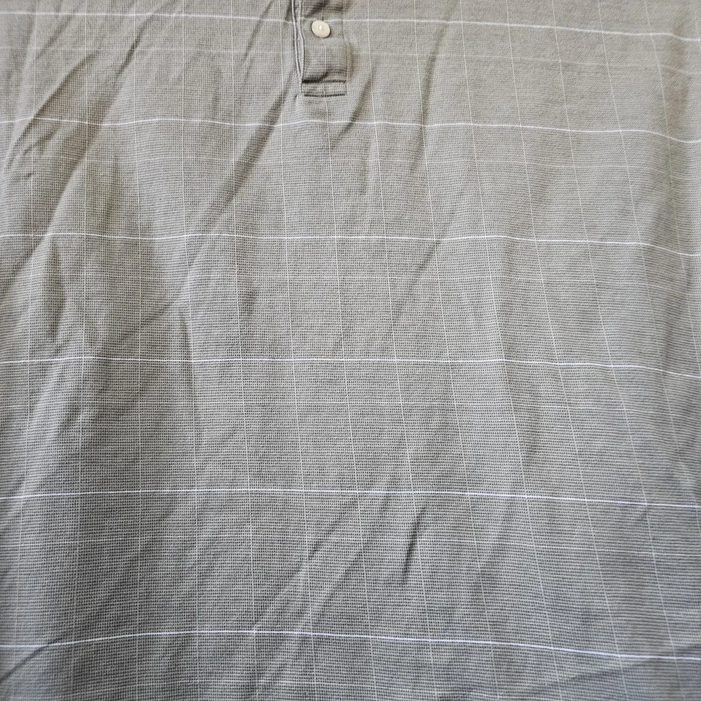 Vintage Nike Golf Men's Size XL Mini Swoosh Shield Striped Polo Shirt Green